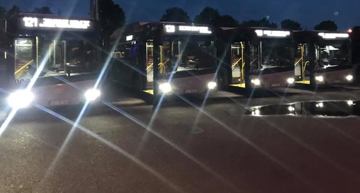 Zasnął w autobusie, obudził się w zajezdni w środku nocy