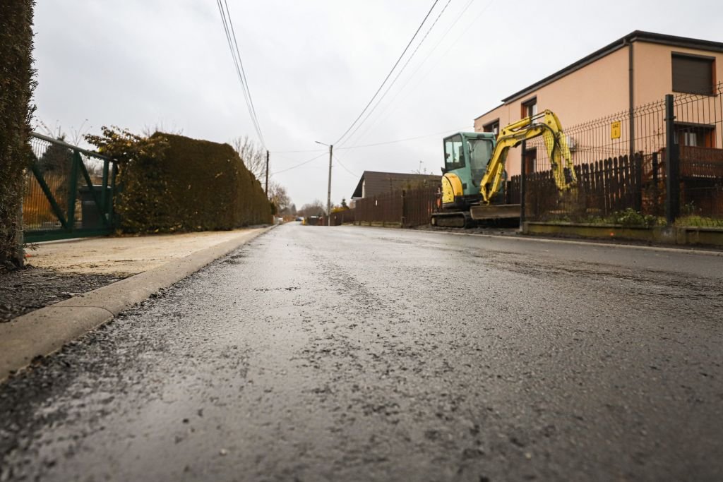 Droga gotowa po przebudowie