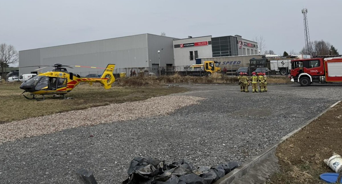 Wypadek Przy Pracy. Stan Poszkodowanego Jest Ciężki Aktualizacja