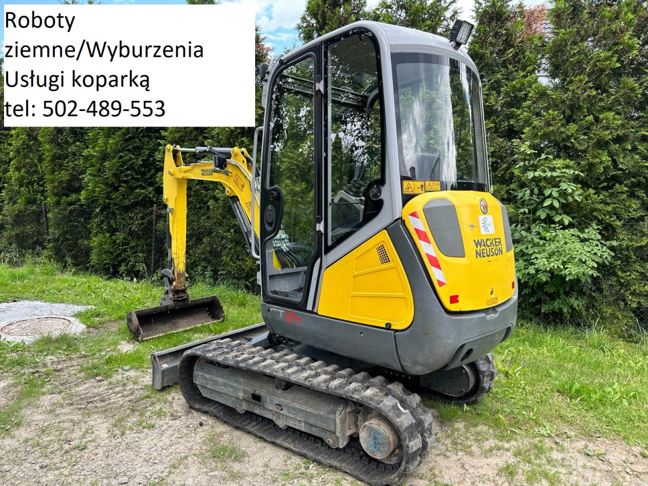 Roboty ziemne Wyburzenia Usługi koparką mini koparką koparko ładowarką 502-489-553 Bielsko i okolice